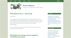 Desktop Screenshot of lilypondblog.org